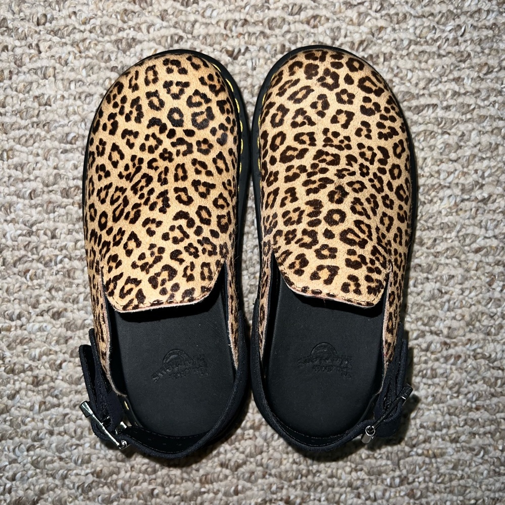 Dr. Martens Zebag Leopard Mules